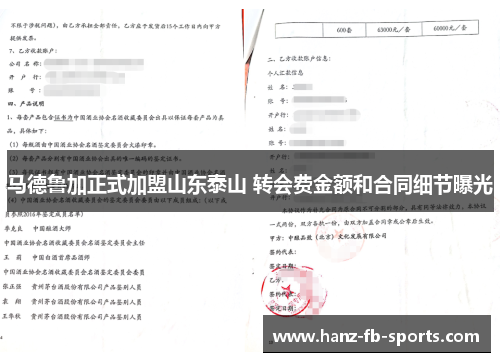 马德鲁加正式加盟山东泰山 转会费金额和合同细节曝光 马德鲁加正式加盟山东泰山 转会费金额和合同细节曝光